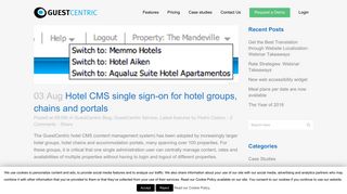 Hotel CMS single sign-on for hotel groups, chains and ... - GuestCentric
