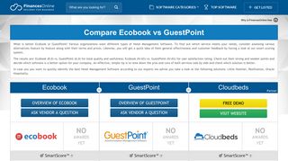 Ecobook vs GuestPoint 2019 Comparison | FinancesOnline