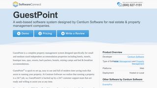 Centium Software GuestPoint | Hotel ... - Software Connect