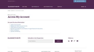 Access My Account | Guggenheim Investments