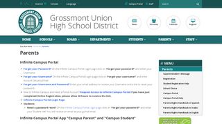 Grossmont Union High School District - Parents