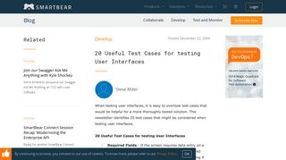 20 Useful Test Cases for testing User Interfaces - SmartBear