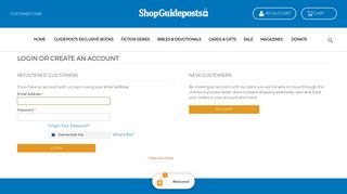 Login or Create an Account - Shop Guideposts