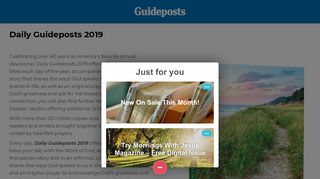 User account | Daily Guideposts