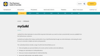 myGuild - Pharmacy Guild of Australia