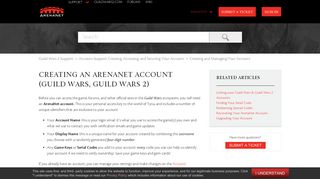Creating an ArenaNet Account (Guild Wars, Guild Wars 2) – Guild ...