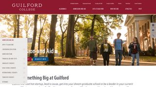 Admission and Aid | Guilford College
