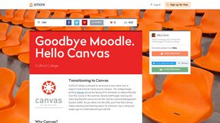 Goodbye Moodle. Hello Canvas | Smore Newsletters