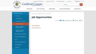 Job Opportunities | Guilford County, NC