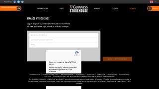 Manage Your Booking | Guinness Storehouse ®