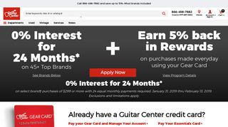 Financing - Guitar Center