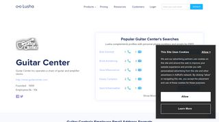 Guitar Center - Email Address Format & Contact Phone Number - Lusha
