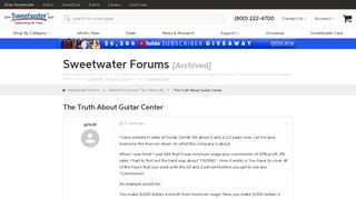 The Truth About Guitar Center - Sweetwater