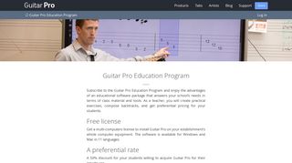 Guitar Pro Education Program