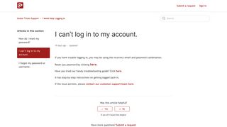 I can't log in to my account. – Guitar Tricks Support