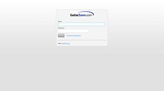 GuitarZoom.com - Log in