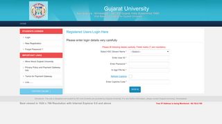 Login - Gujarat University