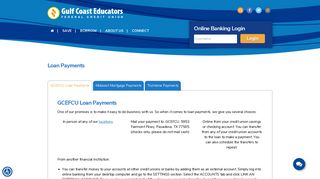 Gulf Coast Educators Federal Credit Union | Loan Payments • Gulf ...