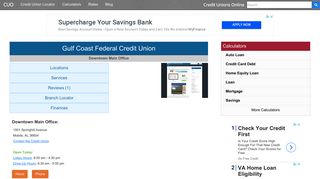 Gulf Coast Federal Credit Union - Mobile, AL - Credit Unions Online