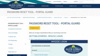 Gulf Coast State College | Portal Guard