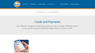 Cards & Payments | Gulf Oil