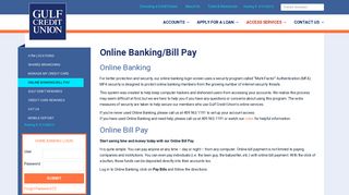 Online Banking/Bill Pay - Gulf Credit Union | Texas Credit Union