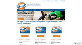 Gulf Fleet Fuel Cards - Gas Card for Business Savings