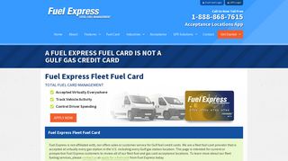 Gulf Gas Card - Gulf Credit Card | Fuel Express