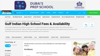Gulf Indian High School Fees & Availability - WhichSchoolAdvisor