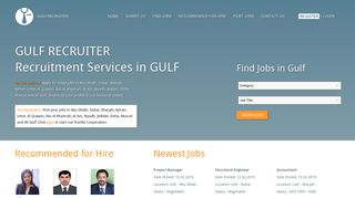 Gulfrecruiter. Jobs in Dubai, UAE,Gulf, Abu Dhabi