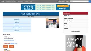 Gulf Trust Credit Union - Pascagoula, MS - Credit Unions Online