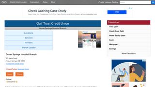 Gulf Trust Credit Union - Ocean Springs, MS at 23 Marks Road