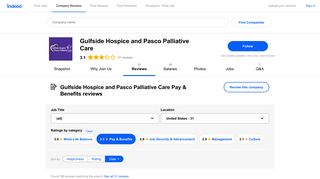 Gulfside Hospice and Pasco Palliative Care Pay & Benefits ... - Indeed