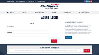 Agent login | Gullivers Sports Travel