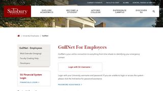 GullNet For Employees | Salisbury University
