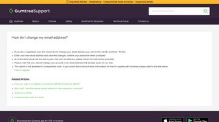 Gumtree AU Support Knowledgebase - Basics - How do I change my ...