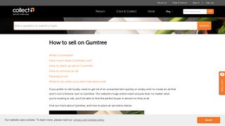 How to sell on Gumtree | CollectPlus