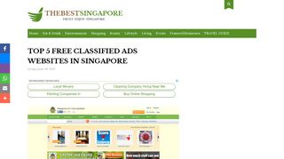 Top 5 Free Classified Ads Websites in Singapore | TheBestSingapore ...