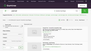 post ad in Sunshine Coast Region, QLD | Gumtree Australia Free ...