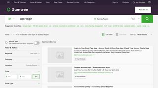 user login in Sydney Region, NSW | Gumtree Australia Free Local ...
