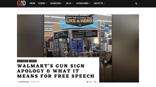 Walmart's Gun Sign Apology & What it Means for Free Speech - Gun ...