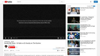Gundry MD Scam - Dr Kahn vs Dr Gundry on The Doctors - YouTube