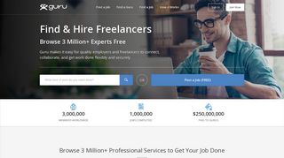Guru - Hire Quality Freelancers Online and Find Freelance Jobs