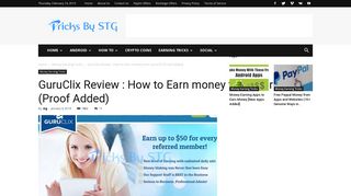 GuruClix Review : How to Earn money from GuruClix (Proof Added ...