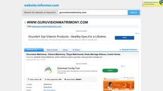 guruvisionmatrimony.com at WI. Guruvision Matrimony - Ezhava ...