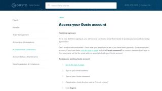 Sign-in to your Gusto account - Gusto Support