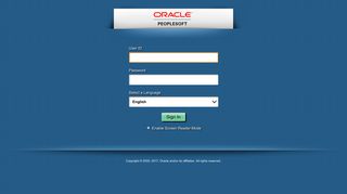 Oracle PeopleSoft Sign-in - Guthrie