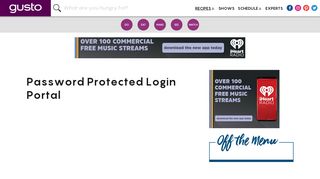 Password Protected Login Portal | Gusto