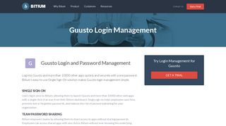 Guusto Login Management - Team Password Manager - Bitium