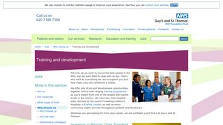 Training and development - Guy's and St Thomas' NHS Foundation Trust